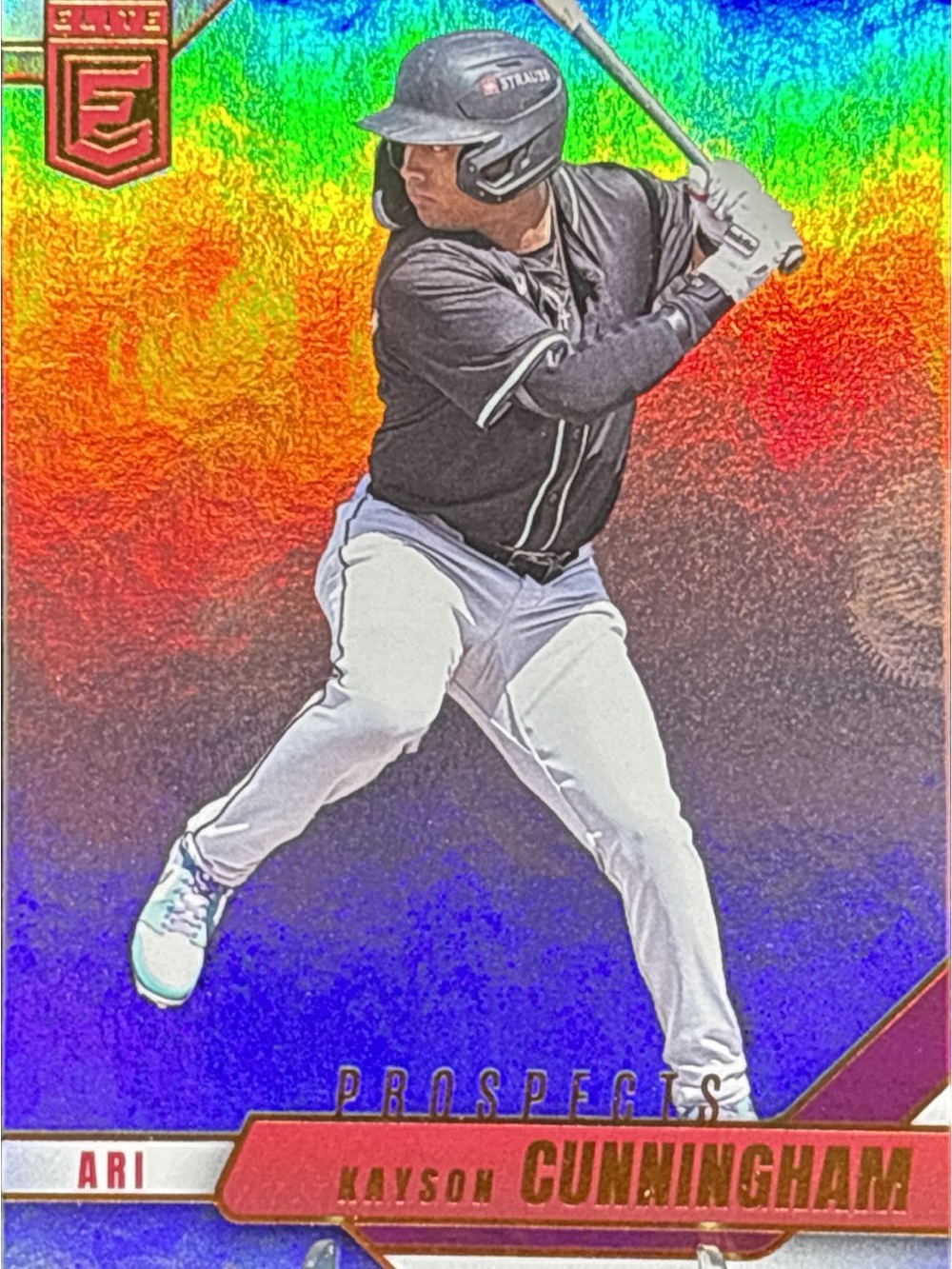 Panini Elite Kayson Cunningham Prospect Baseball Card - Holo